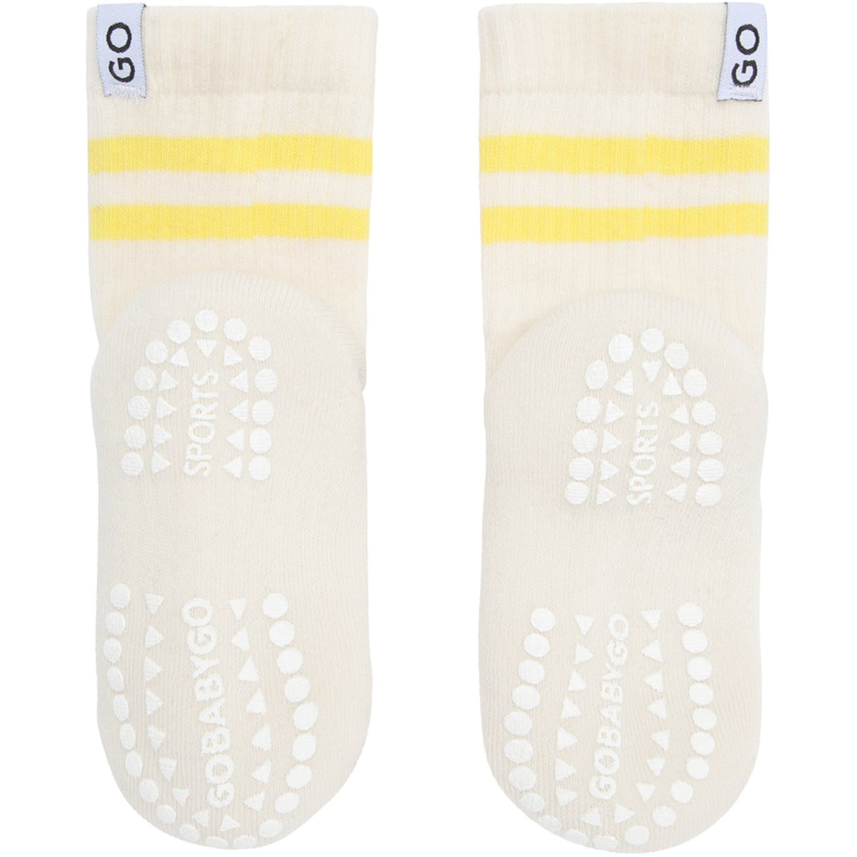 Gobabygo Yellow Non-Slip Sport Strumpor