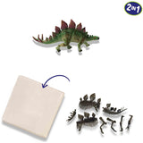 SES Creative Explore Cut-out - Dino och Skelettet Stegosaurus