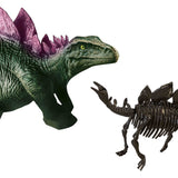 SES Creative Explore Cut-out - Dino och Skelettet Stegosaurus