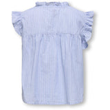 kids ONLY Cashmere Blue White Daimi Detail Skjorta