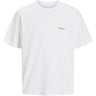 Jack & Jones Junior Bright White Palms Aros Easter Sketch T-Shirt Crew Neck