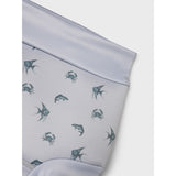 Lil'Atelier Vapor Blue Fero Ble badbyxor med sköld