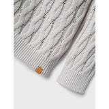 Lil'Atelier Vapor Blue Melange Femio Stickad