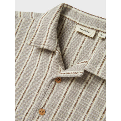 Lil'Atelier Mourning Dove Frede Loose Skjorta