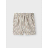 Lil'Atelier Mourning Dove Frede Stripe Loose Shorts