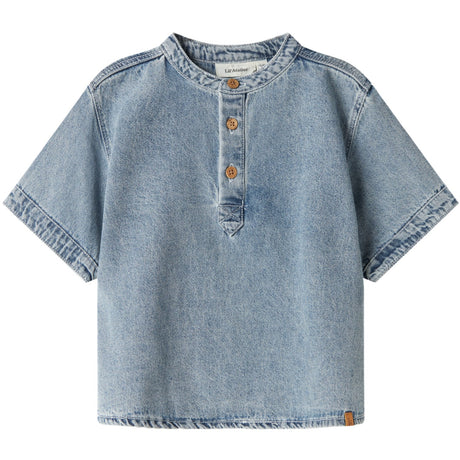 Lil'Atelier Medium Blue Denim Fundo Loose Denim Skjorta
