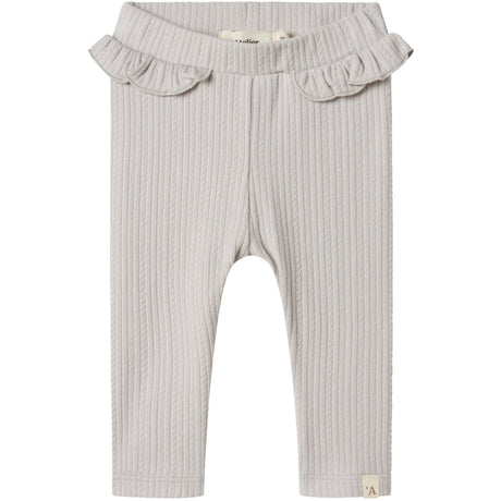 Lil'Atelier Vapor Blue Fleura Slim Leggings