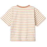 LIEWOOD Peach / Stripe Tuscany Rose / Creme De La Creme Tyler Placement Shortsleeve T-Skjorta