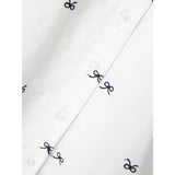 Name It Bright White Bow Filippas Oversize Long Skjorta