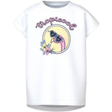 Name It Bright White Tropicool Violet T-Shirt