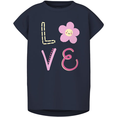Name It Navy Blazer Love Violet T-Shirt