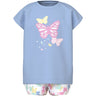 Name It Chambray Blue Butterflies Vigea Shorts Set