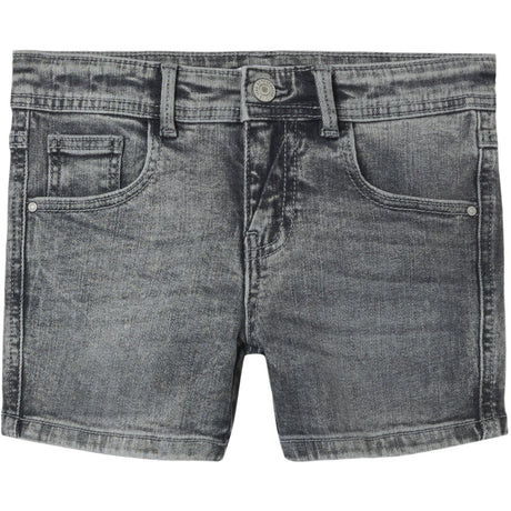 Name It Light Grey Denim Salli Slim Denim Shorts Noos