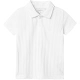 Name It Bright White Fene Pikétröja