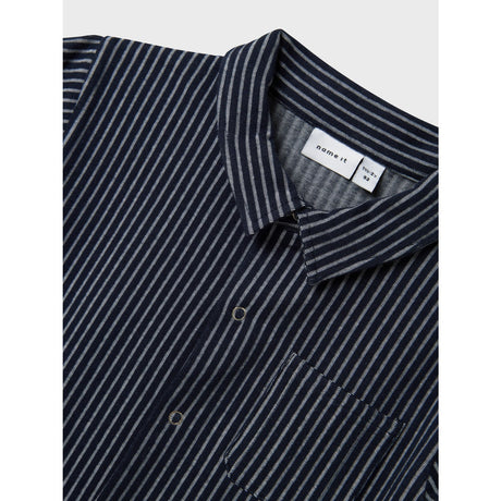 Name It Navy Blazer Fel Regular Skjorta