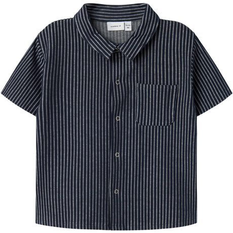 Name It Navy Blazer Fel Regular Skjorta