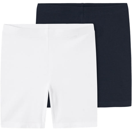 Name It Dark Sapphire Vivian 2-Pack Solid Kort Leggings Noos