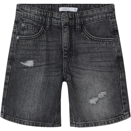 Name It Dark Grey Denim Silas Loose Denim Shorts Noos