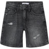 Name It Dark Grey Denim Silas Loose Denim Shorts Noos