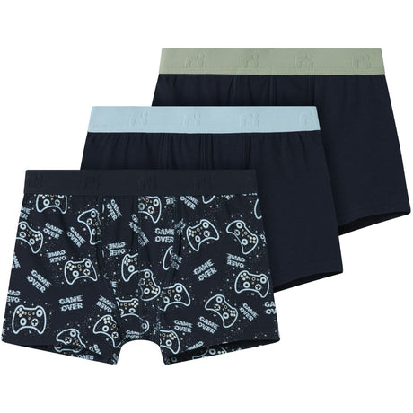 Name It Dark Sapphire Boxershorts 3-pack Sapphire Game Noos