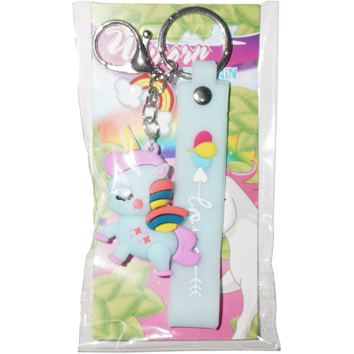 Pocket Money Unicorn Figure Nyckelring Light Blue