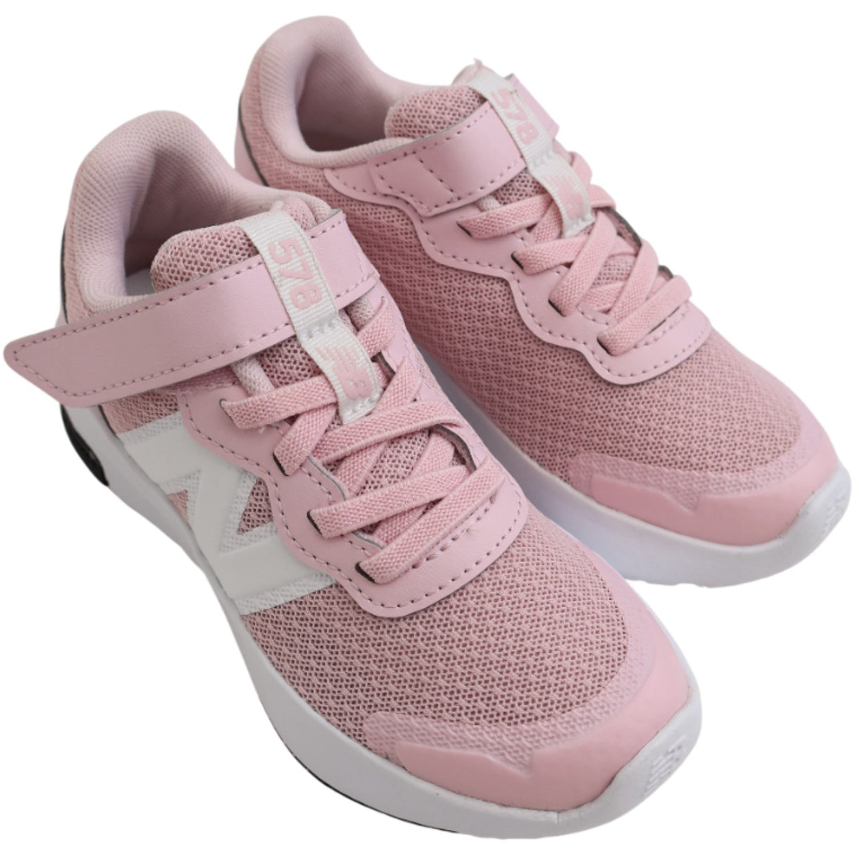 New Balance Rose Sugar New Balance FreshFoam 578 Kids Bungee Lace Med Topp Rem