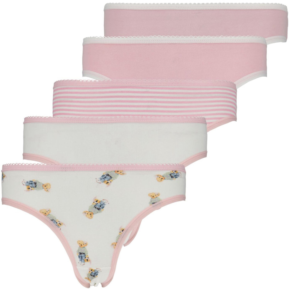 Polo Ralph Lauren Hint Of Pink Pikétröja 5 Pack Bikini Brief