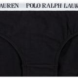 Polo Ralph Lauren White/Polo Black Solid 3 Pack Bikini