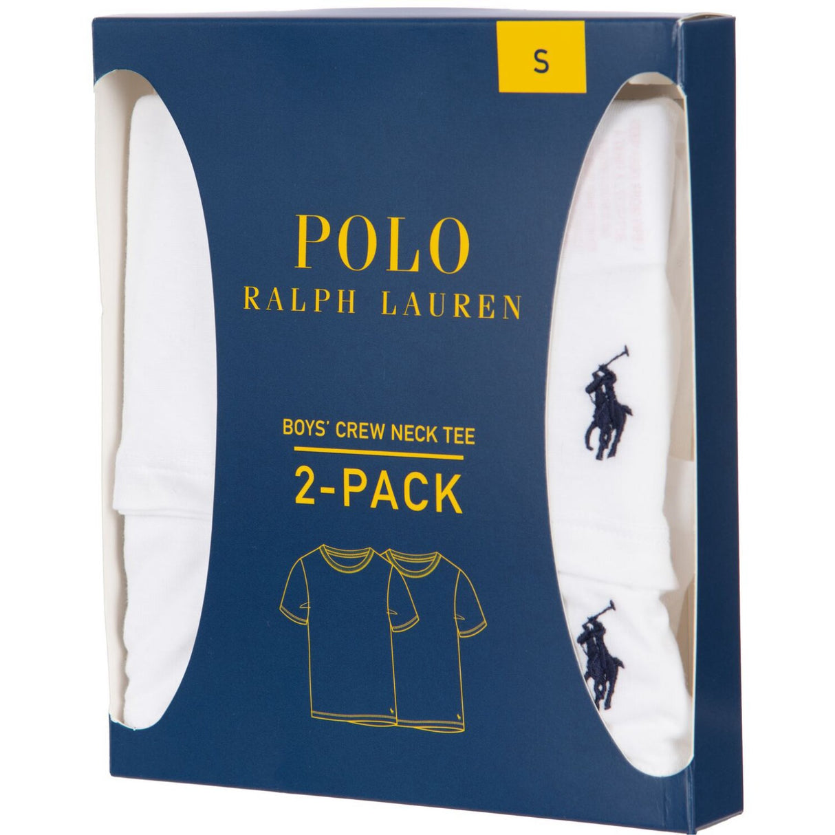 Polo Ralph Lauren White 2 Pack Bomull Crew T-Skjorta