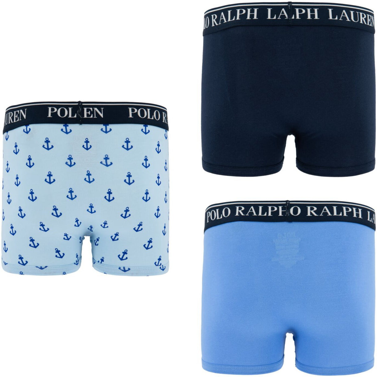 Polo Ralph Lauren Elite Blue Bomull Stretch 3 Pack Boxer/Brief