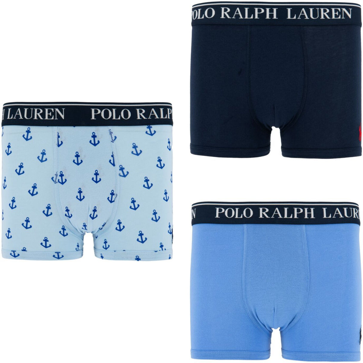 Polo Ralph Lauren Elite Blue Bomull Stretch 3 Pack Boxer/Brief