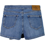 Calvin Klein Soft Blue Comfort Denim Skort Soft Blue Comf Shorts