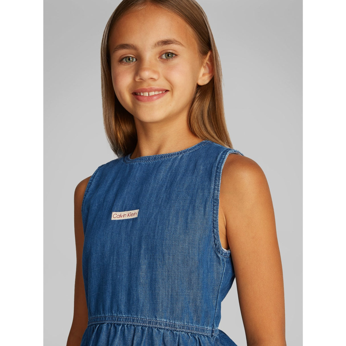 Calvin Klein Mid Serenity Denim Lw Mid Serenity Skjorta Klänning