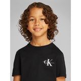 Calvin Klein Ck Black Chest Monologo Ss T-Skjorta