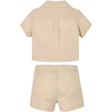 Calvin Klein Oyster Gray Soft Linne Shorts Set
