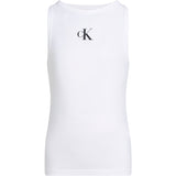 Calvin Klein Bright White Ck Logo Tank Topp