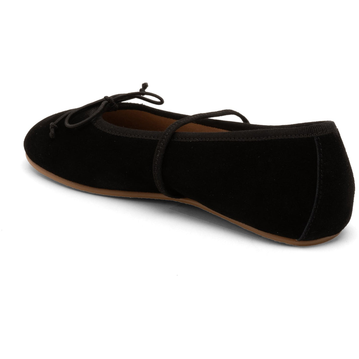 Bisgaard Black Suede Palma Ballerinaskor