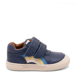 Bisgaard Deep Blue Rainbow Low Kardborreband Skor