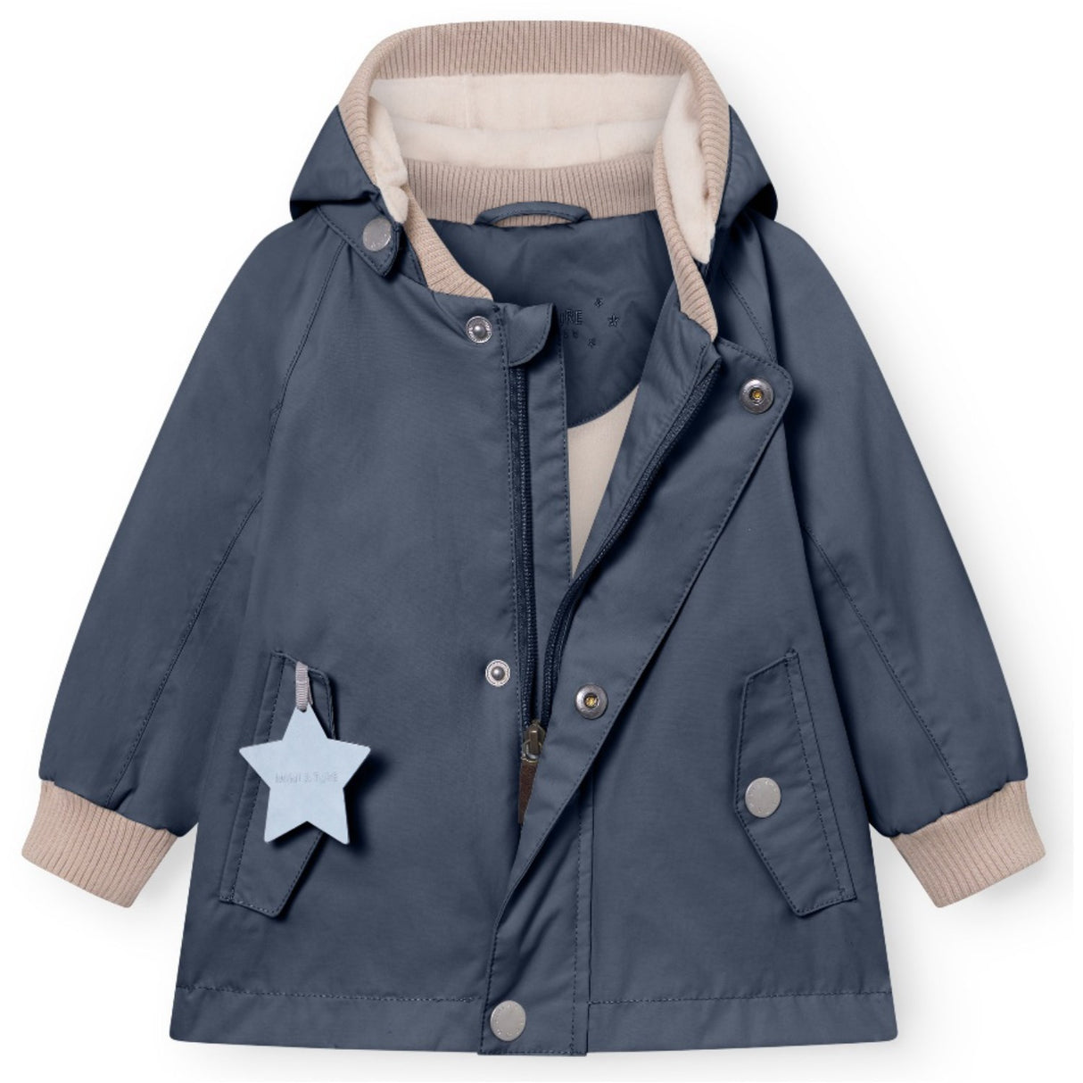 Mini A ture Ombre Blue Wally Fleece Lined Spring Jacka. GRS