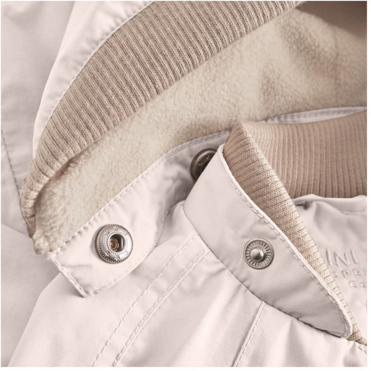 Mini A ture Silver Peony Wai Fleece Lined Spring Jacka. GRS