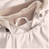 Mini A ture Silver Peony Wai Fleece Lined Spring Jacka. GRS