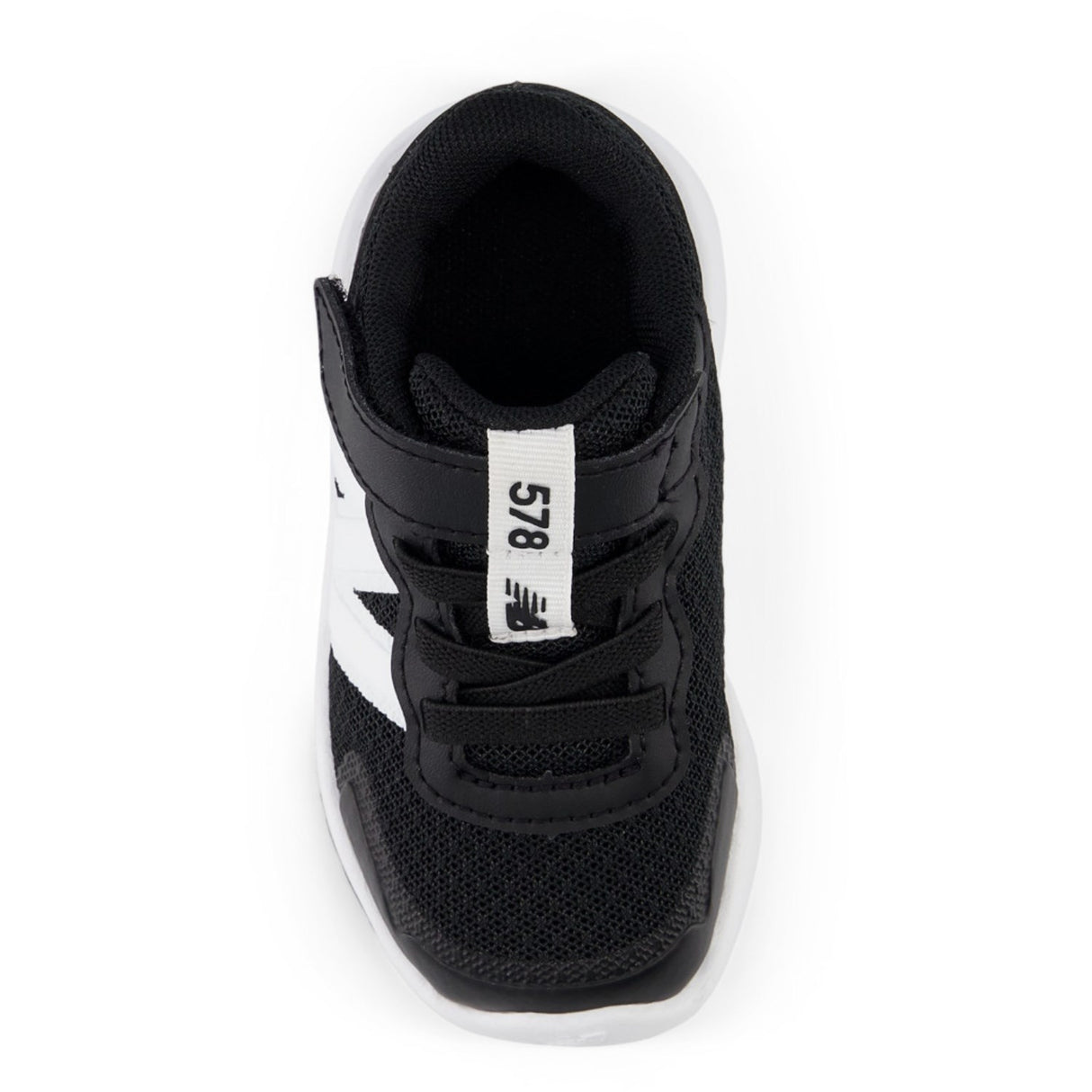 New Balance Black New Balance FreshFoam 578 Kids Bungee Lace Med Topp Rem