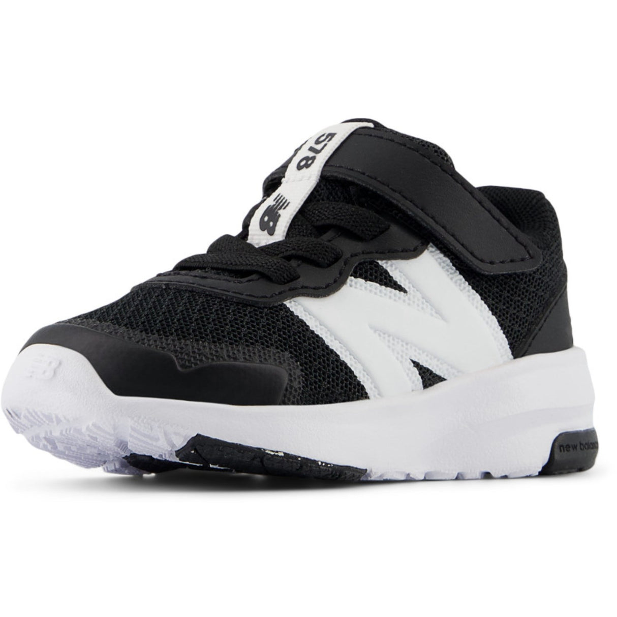 New Balance Black New Balance FreshFoam 578 Kids Bungee Lace Med Topp Rem