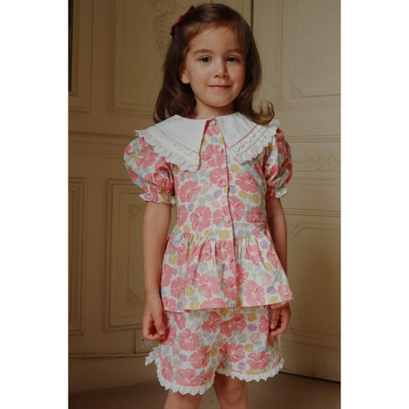 Konges Sløjd Fleur Anglaise Coeur Krage Skjorta Gots