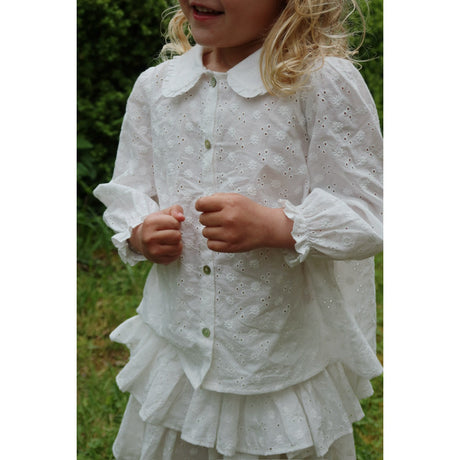 Konges Sløjd Optic White Lacey Krage Skjorta