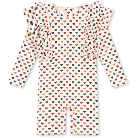 Konges Sløjd Coeur Coloré Manuca Frill Onesie Grs