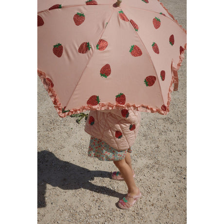 Konges Sløjd Strawberry Glitter Frill Umbrella