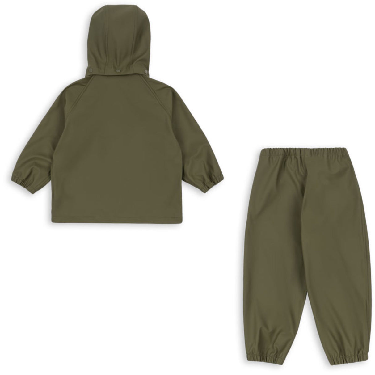 Konges Sløjd Burnt Olive Plainy Regn Set