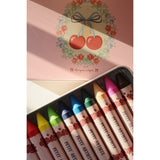 Konges Sløjd Cherry Rosett Crayons Bees Wax 10 Pcs