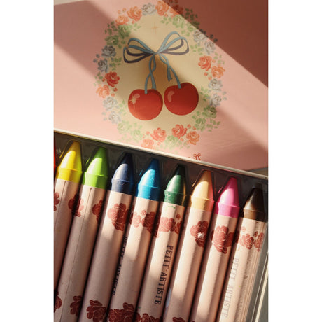 Konges Sløjd Cherry Rosett Crayons Bees Wax 10 Pcs